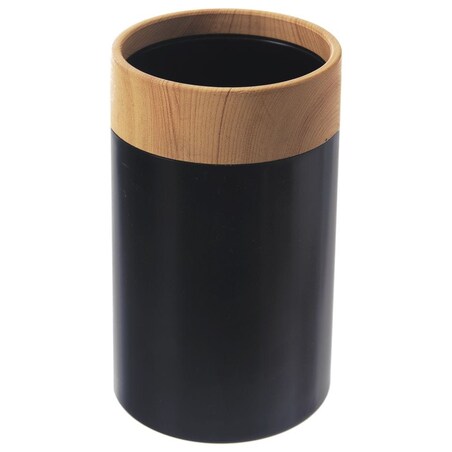 Kubek Łazienkowy Czarny 7,5 x 11,5 cm na Szczoteczki Pastę Akcesoria Lekki