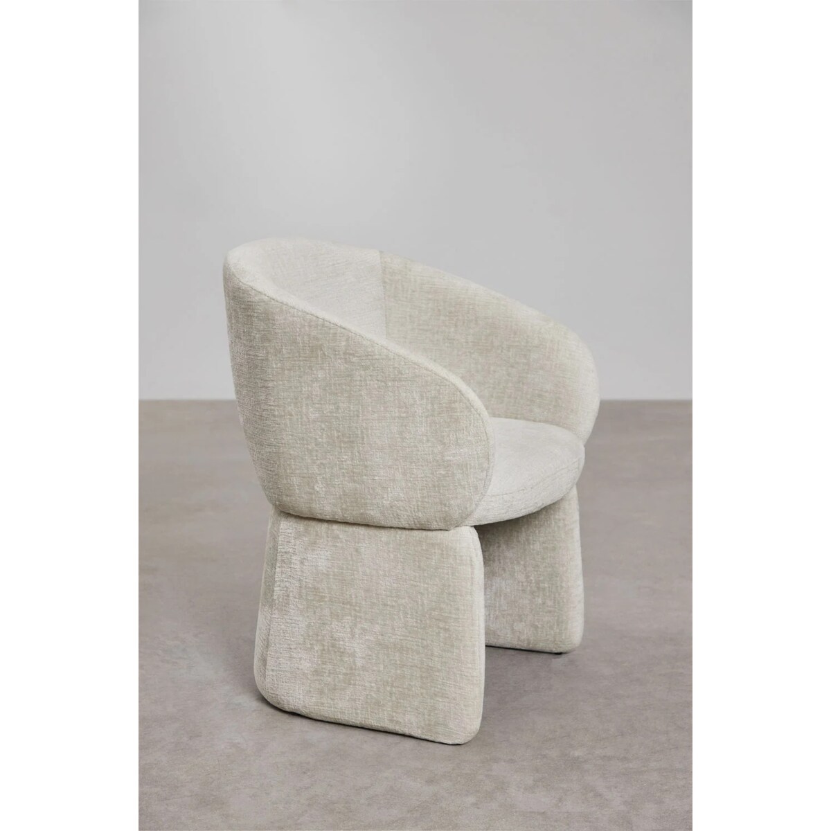 Krzesło do jadalni Vasilis Chenille z podłokietnikami