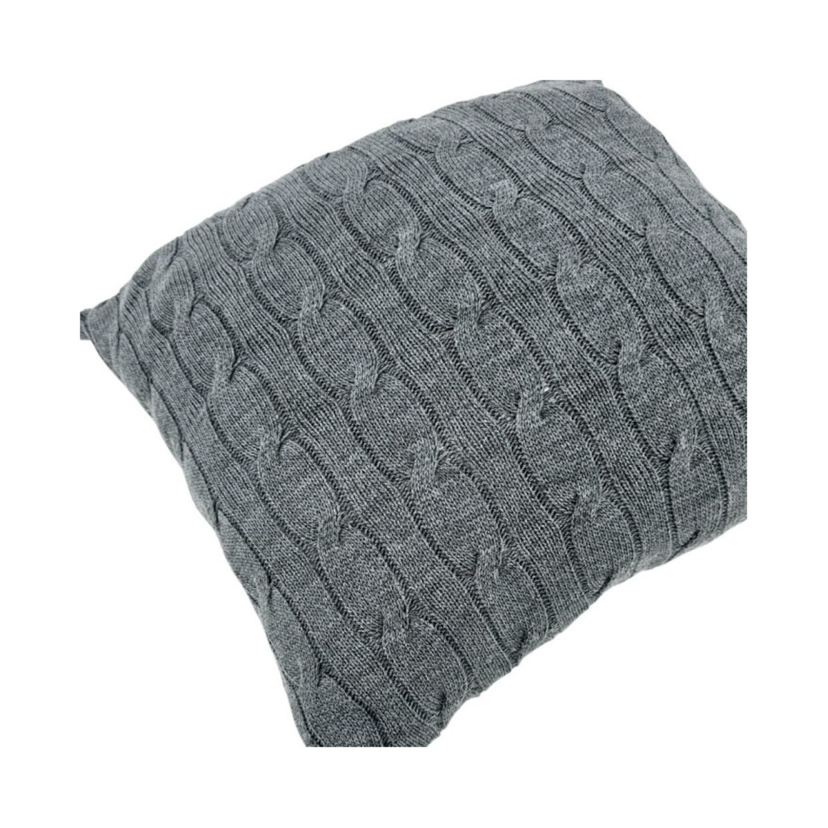 Poszewka dzianinowa na poduszkę 45x45 cm – VERONA ANTRACYT