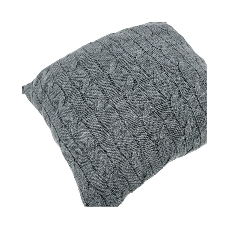 Poszewka dzianinowa na poduszkę 45x45 cm – VERONA ANTRACYT