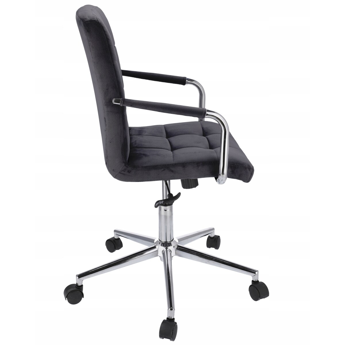 Krzesło obrotowe biurowe QUATRO czarne welur