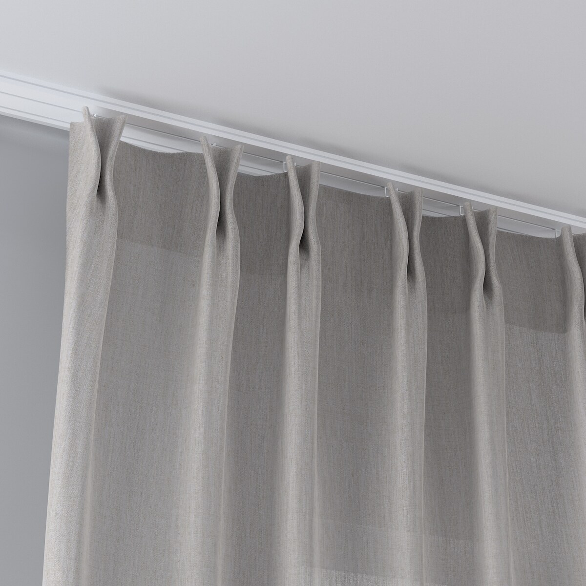 Zasłona na haczykach flex podwójnych 130x245 jasno beżowy