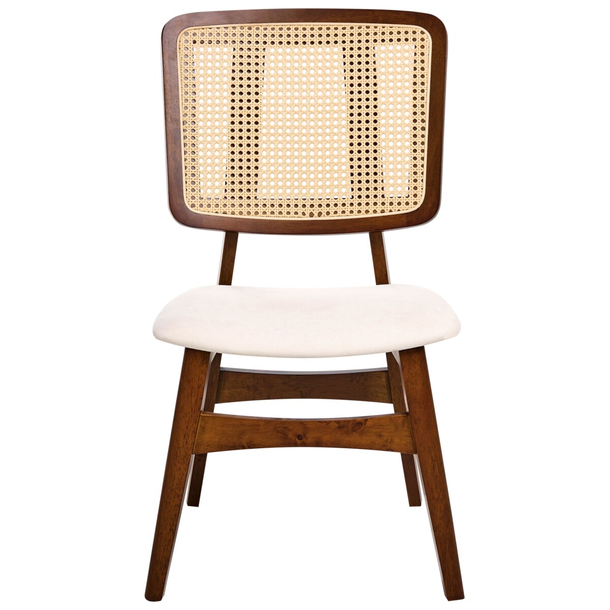 Zestaw 2 krzeseł do jadalni ALCOVA Drewno Brązowy