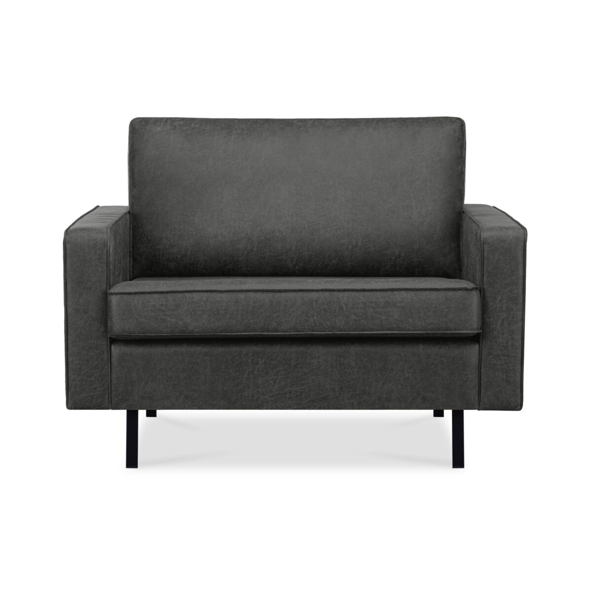 KONSIMO INVIA Wygodne krzesło w stylu loft koloru grafitowego