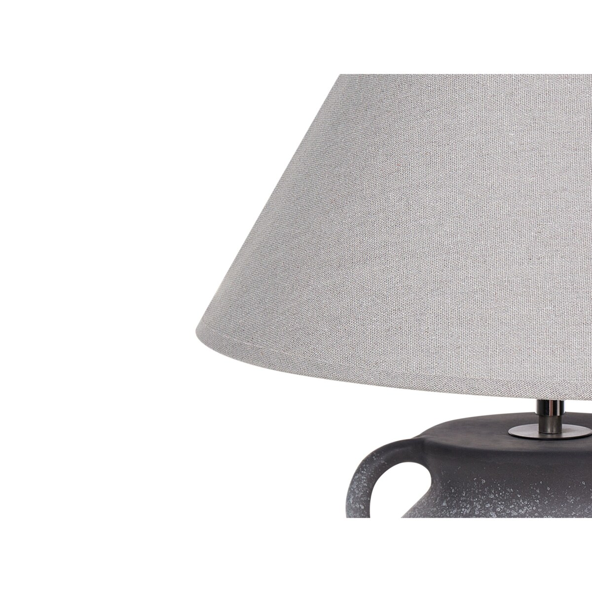 Lampa stołowa ceramiczna szara AGEFET