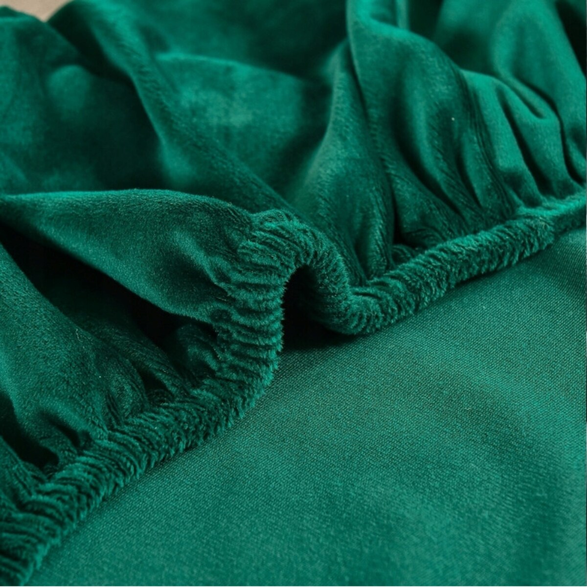 POKROWIEC NA FOTEL USZAK BUTELKOWA ZIELEŃ WELUR ELASTYCZNY [22E8]