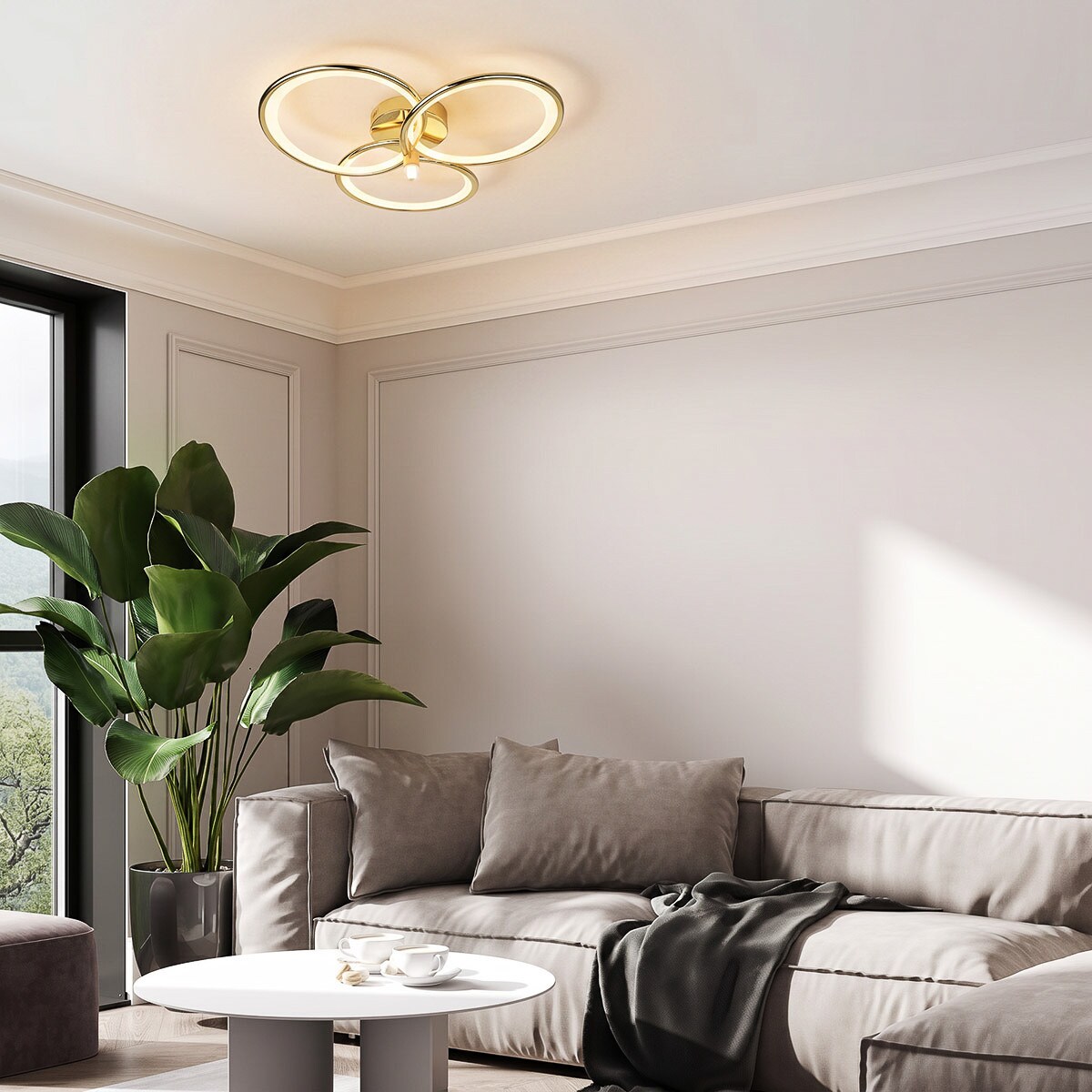Plafon Light Prestige Azina złoty LED CCT 3000K/4000K/6000K (regulowana) 1 szt.
