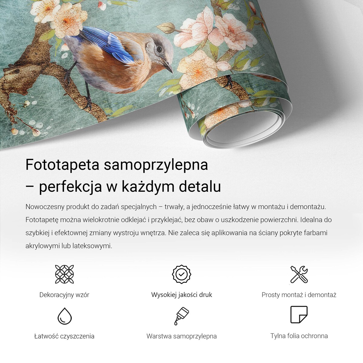 Fototapeta samoprzylepna 250x250 cm - Geometryczne sploty, tapeta ścienna biała