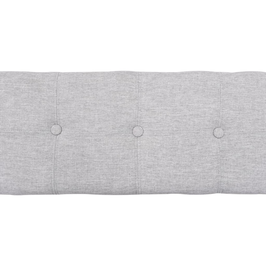 vidaXL Ławka z 3 koszami, trawa morska, 105 x 40 x 42 cm, szara