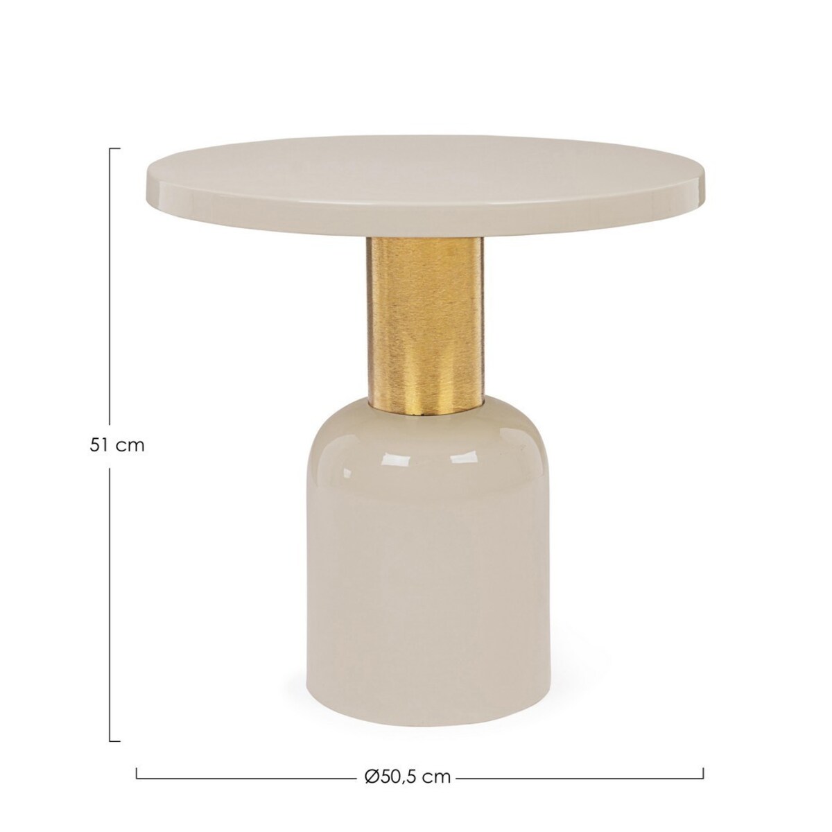 BIZZOTTO stolik kawowy NALIMA beżowy