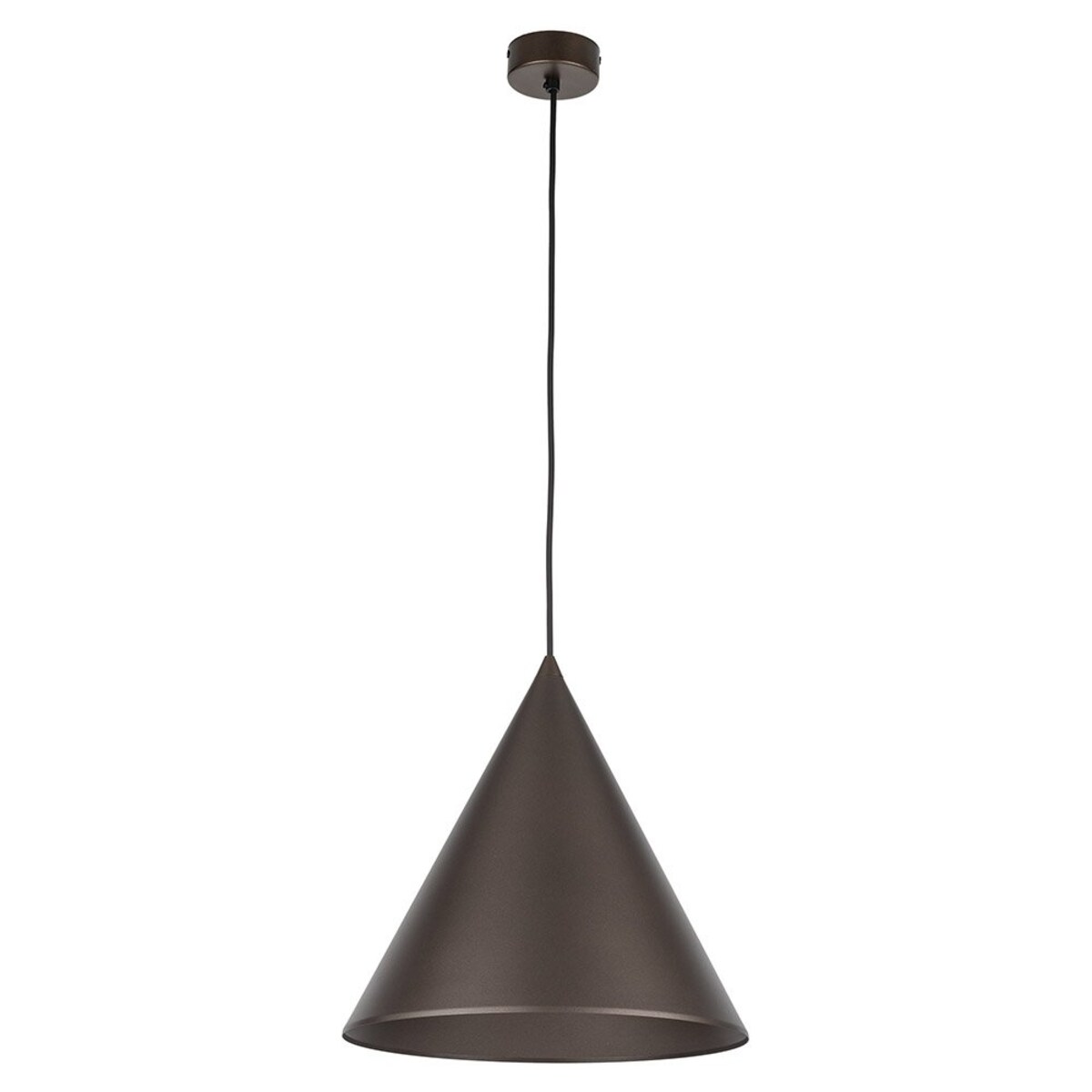 Lampa wisząca TK Lighting CONO BROWN 10038 brązowa metalowa E27 32 cm do salonu i jadalni