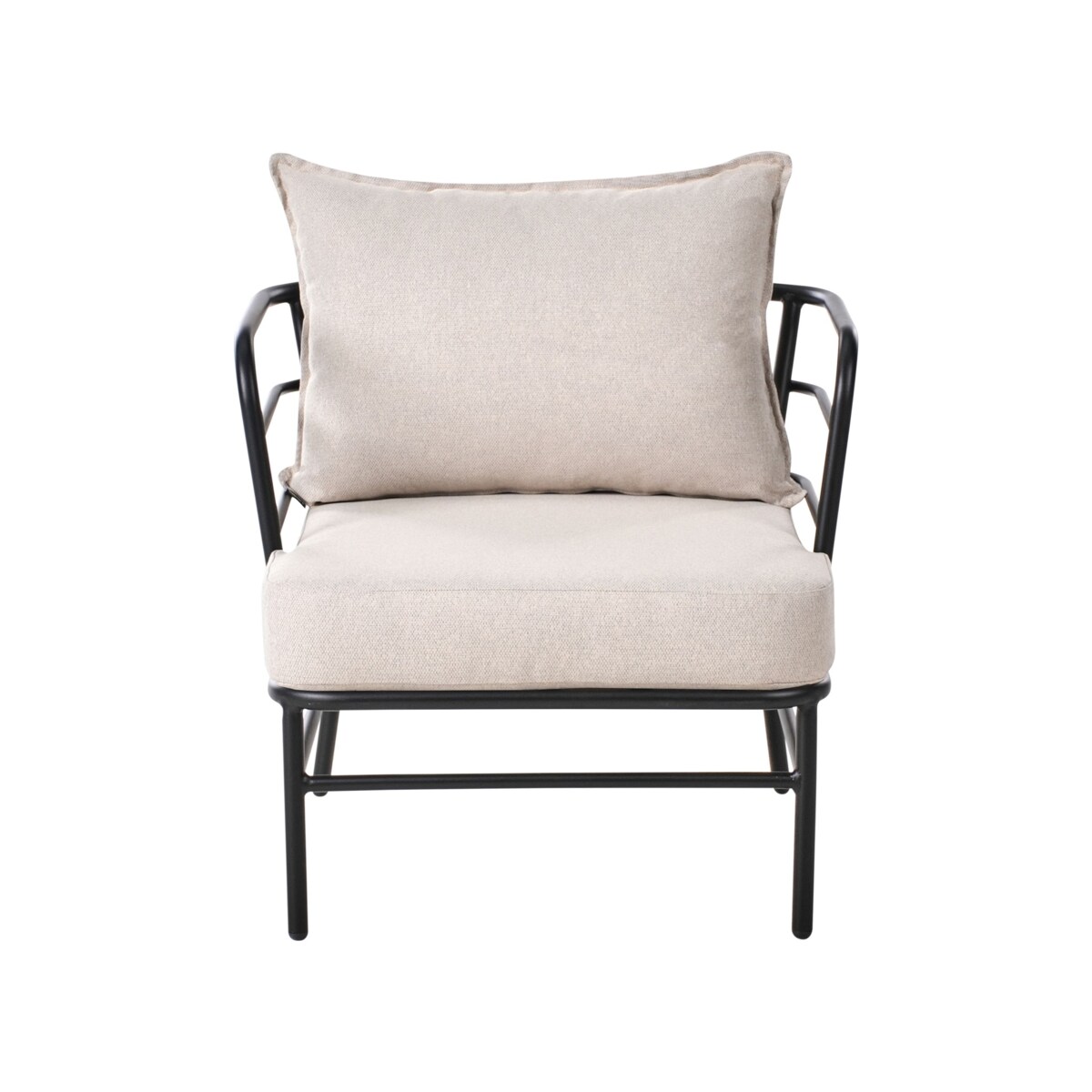 Zestaw ogrodowy dla 5 osób PONZONE Metal Jasnobeżowy