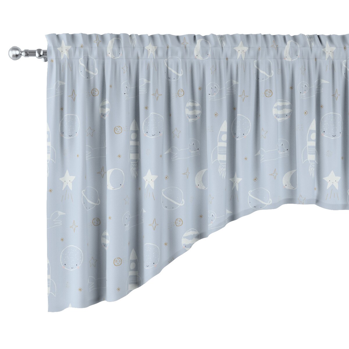 Lambrekin łuk 250x75 szary