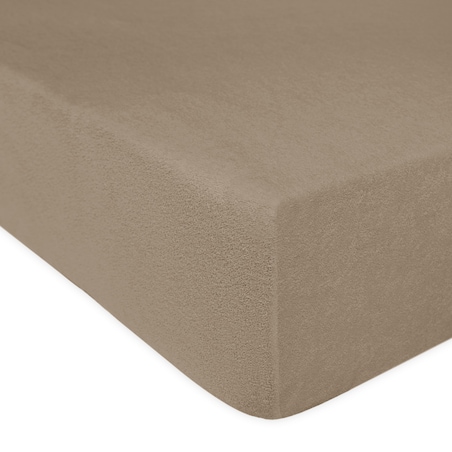 Prześcieradło frotte z gumką 160x200 kolor kakao