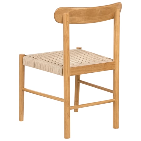 Zestaw 2 krzeseł do jadalni EAGAN Drewno Brązowy/ beżowy