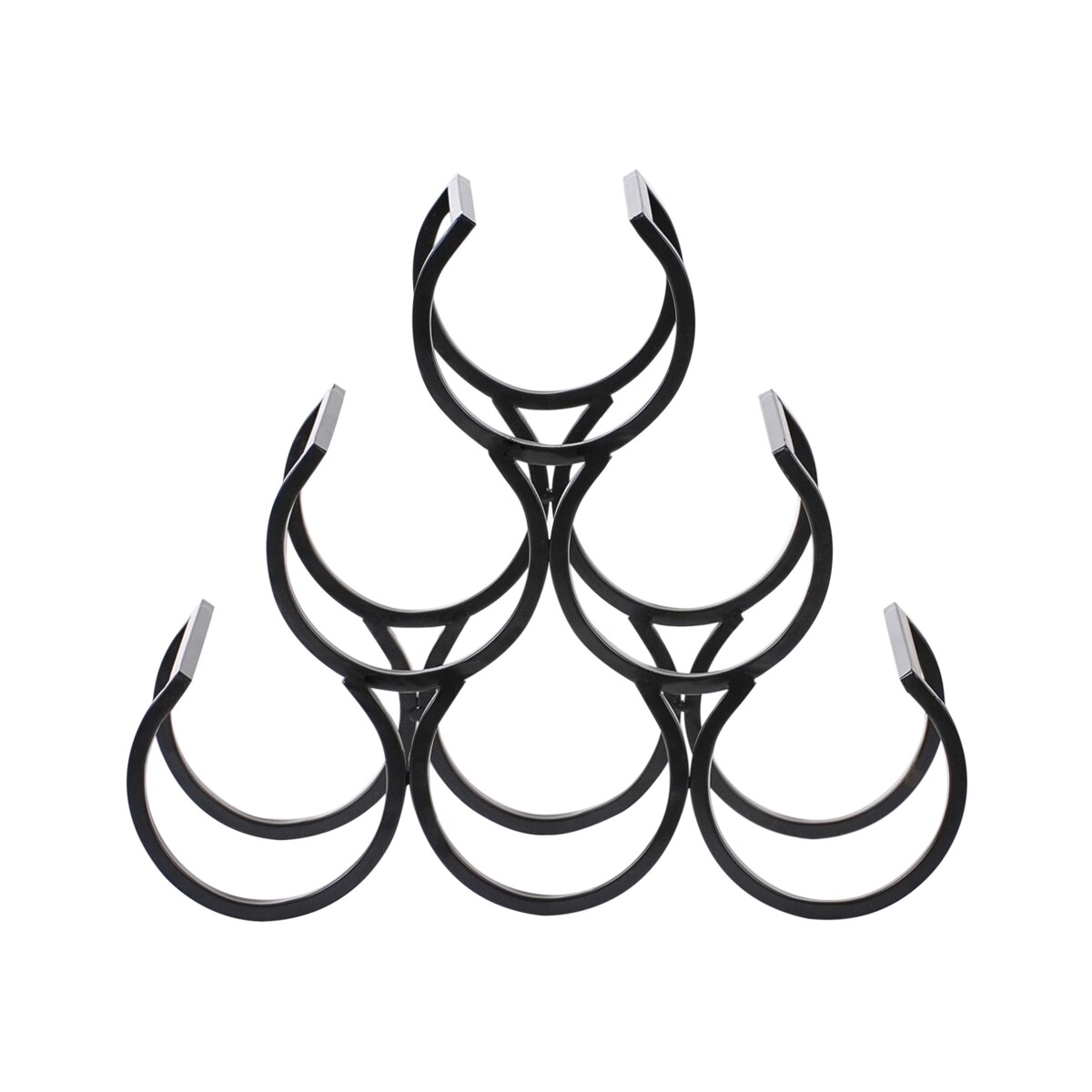 Stojak na wino LURGAN Czarny