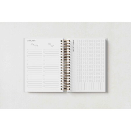 PLANNER NIEDATOWANY TYGODNIOWY – WHITE BEET