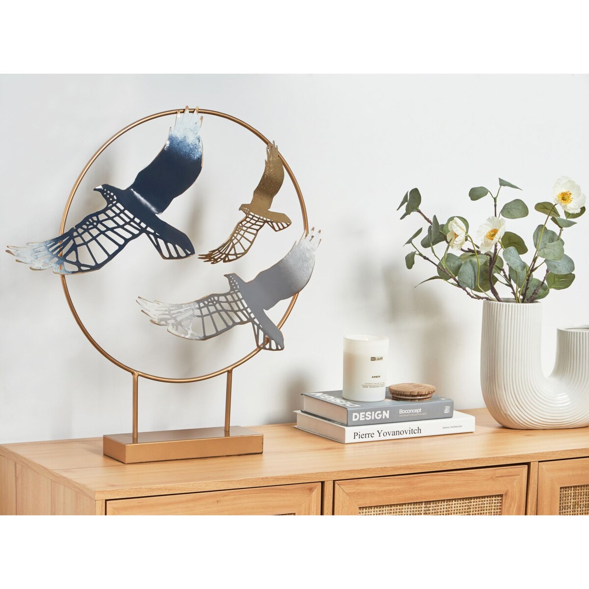 Figurka dekoracyjna ptaki wielokolorowa SAMARIUM