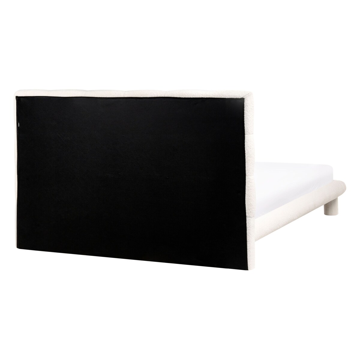 Łóżko Boucle CRESSAT 140 x 200 cm Złamana biel