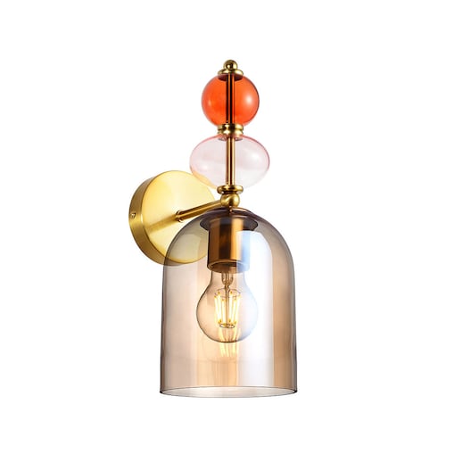 Kinkiet Light Prestige Tropea bursztynowy 1 x E27 1 szt.