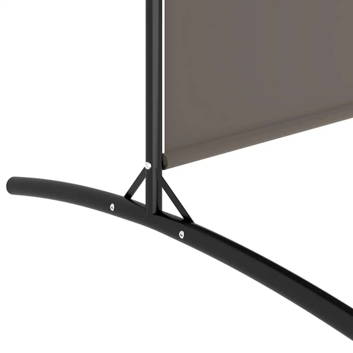 vidaXL Parawan 4-panelowy, antracytowy, 698x180 cm, tkanina