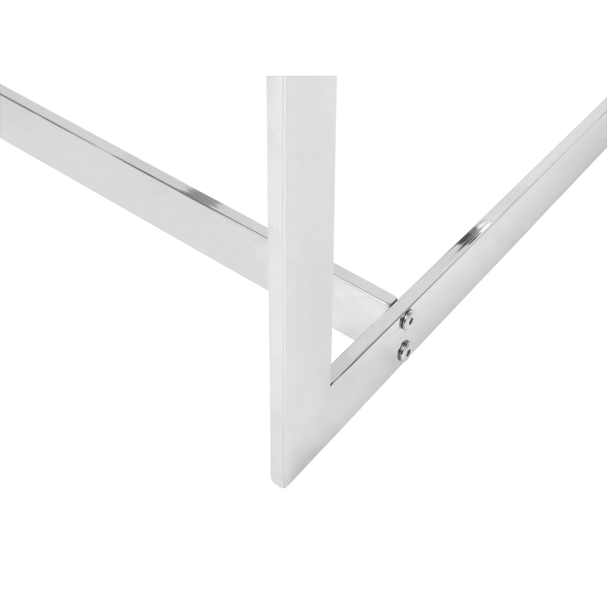 Stolik kawowy CRYSTAL Szkło hartowane Srebrny