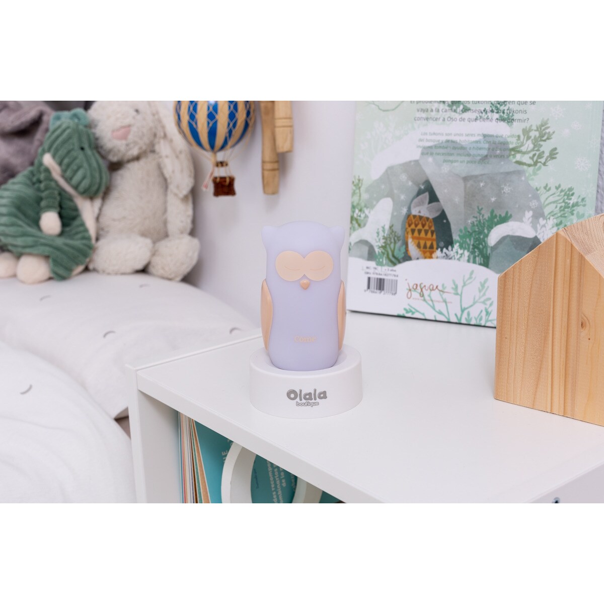 Lampka nocna LED - OLALA - Sowa Come, biała