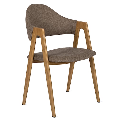 Krzesło Tapicerowane Kuchenne Do Kuchni Beżowe RUIZ