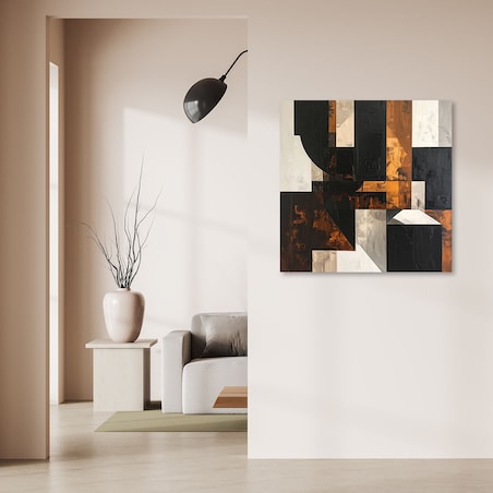 Obraz do salonu sypialni biura loftu, Abstrakcja tekstura brązowy