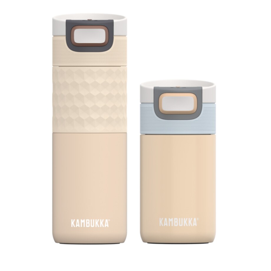 Kambukka kubek termiczny Etna Grip 500ml + Etna 300ml Zestaw Beige Lover