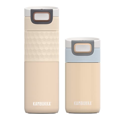 Kambukka kubek termiczny Etna Grip 500ml + Etna 300ml Zestaw Beige Lover