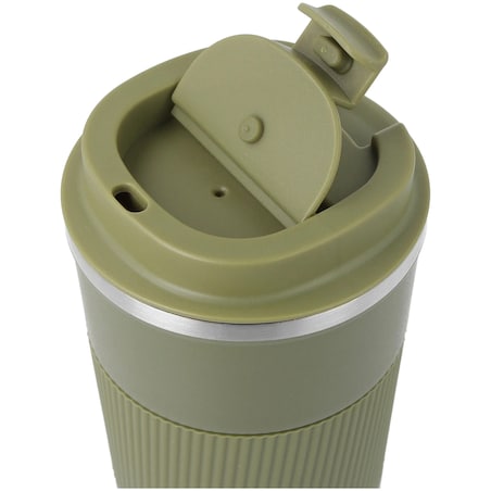 Kubek termiczny na kawę herbatę napoje termos zielony matowy 500ML BRUNBESTE BB-3574