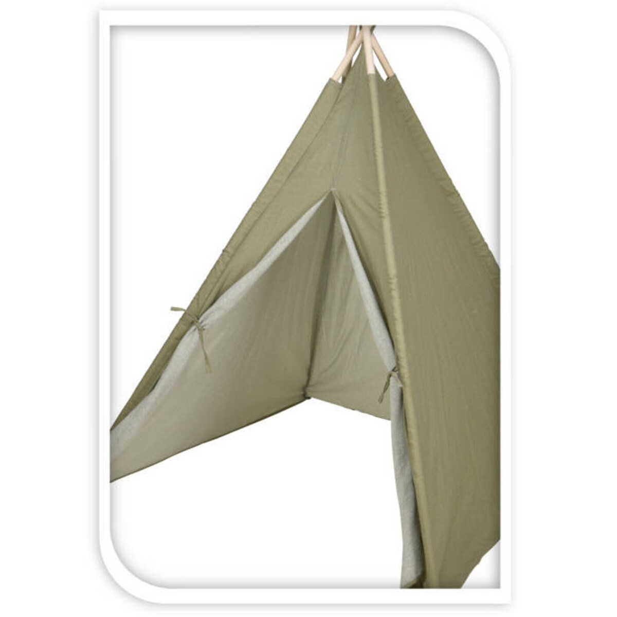 Namiot tipy Militarna zieleń, 103 x 103 x 160 cm