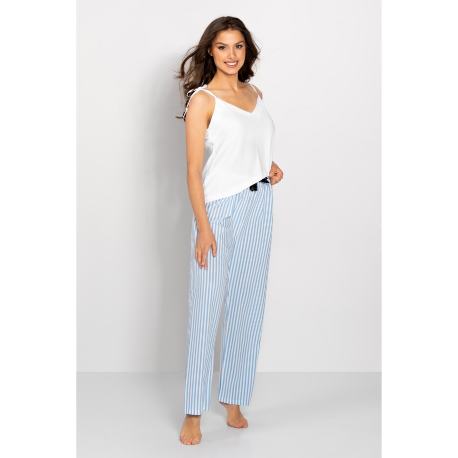 Piżama Erica White-Baby Blue, XL