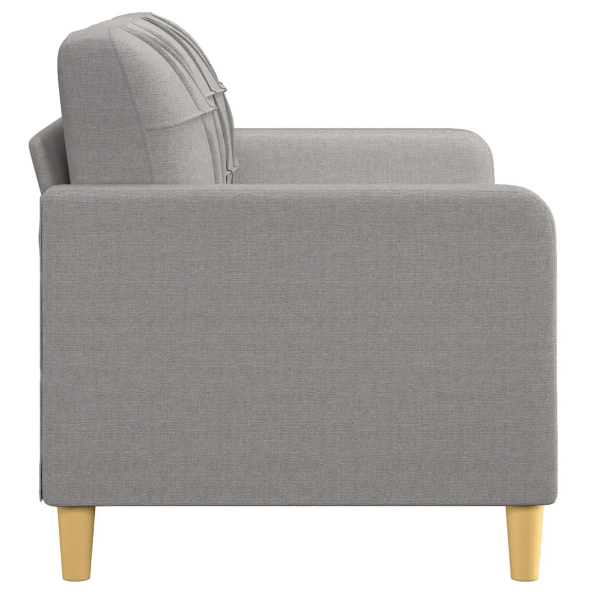 vidaXL Sofa 2-osobowa, jasnoszara, 140 cm, tapicerowana tkaniną