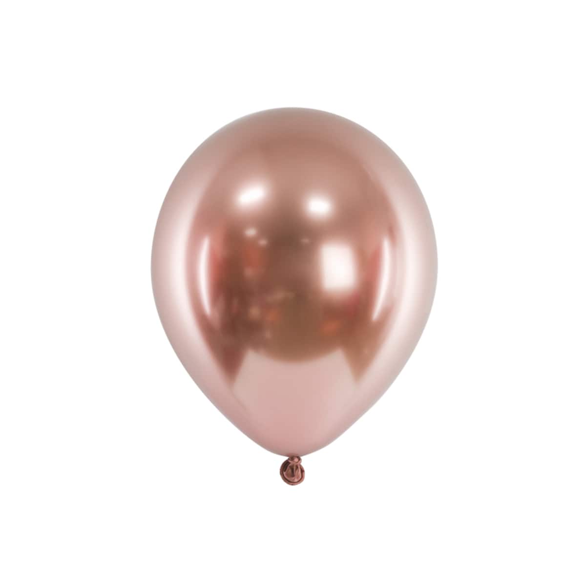 Balony Glossy, 46 cm, różowe złoto (1 op. / 5 szt.)