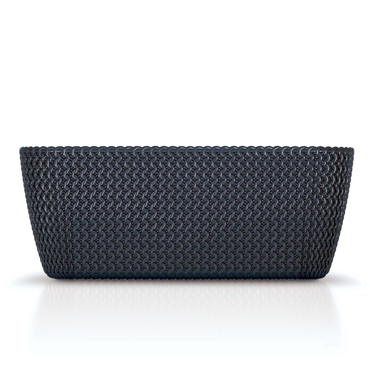 Doniczka Donica Ogrodowa Skrzynka 29,7/39,7 Cm Zestaw Na Taras Do Ogrodu Domu Antracytowa