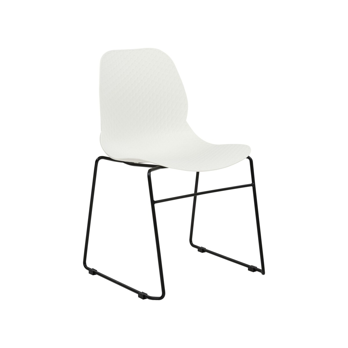 Zestaw 4 krzeseł do jadalni biały PANORA