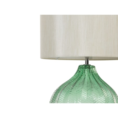 Lampa stołowa szklana zielona KEILA