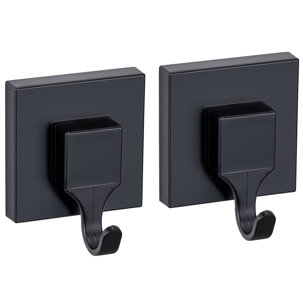 Zestaw 2 haczyków na ręczniki QUADRO, montaż bez wiercenia