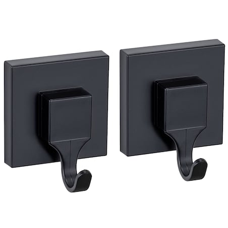 Zestaw 2 haczyków na ręczniki QUADRO, montaż bez wiercenia