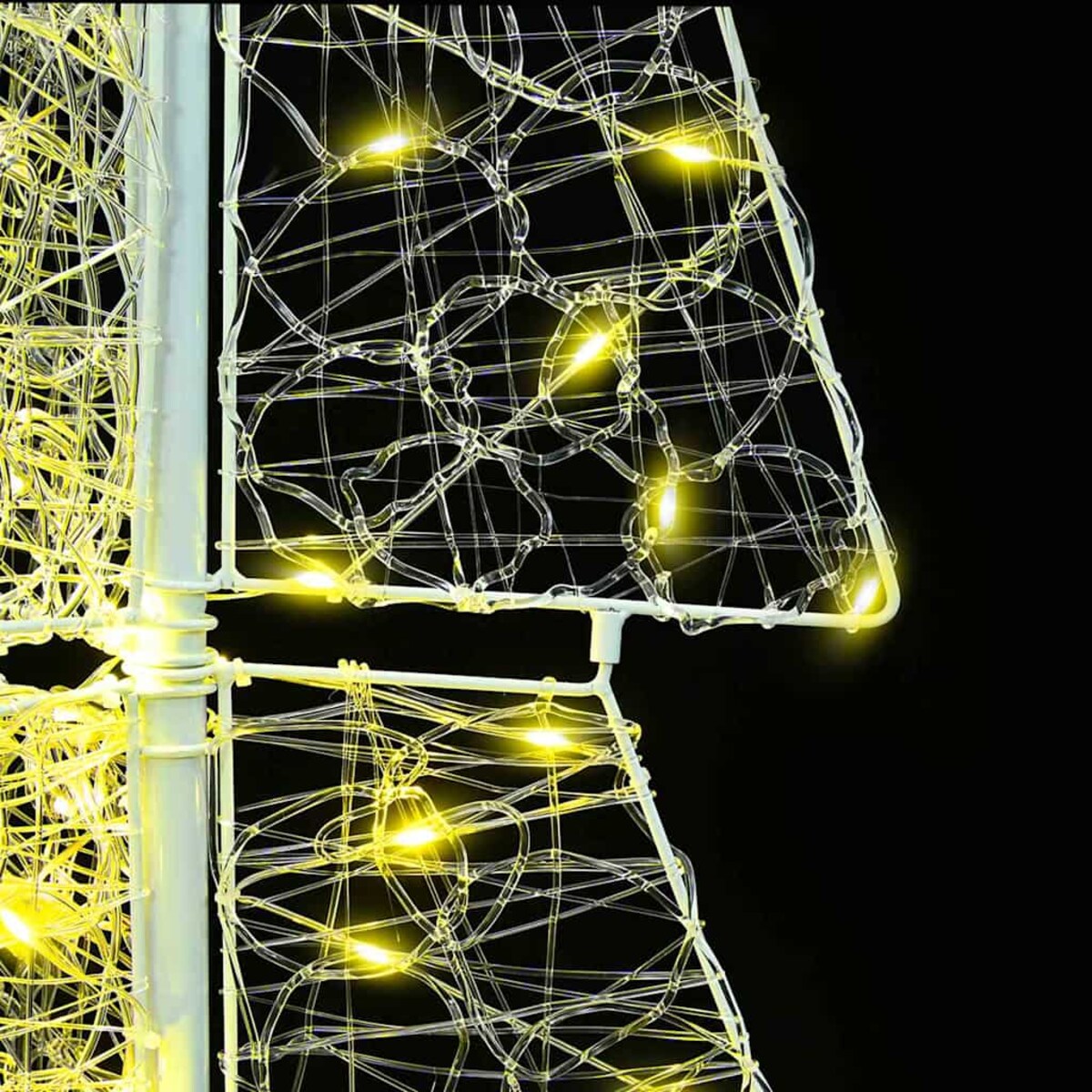 vidaXL Choinka z 100 diodami LED Ciepła biel 120 cm Akryl