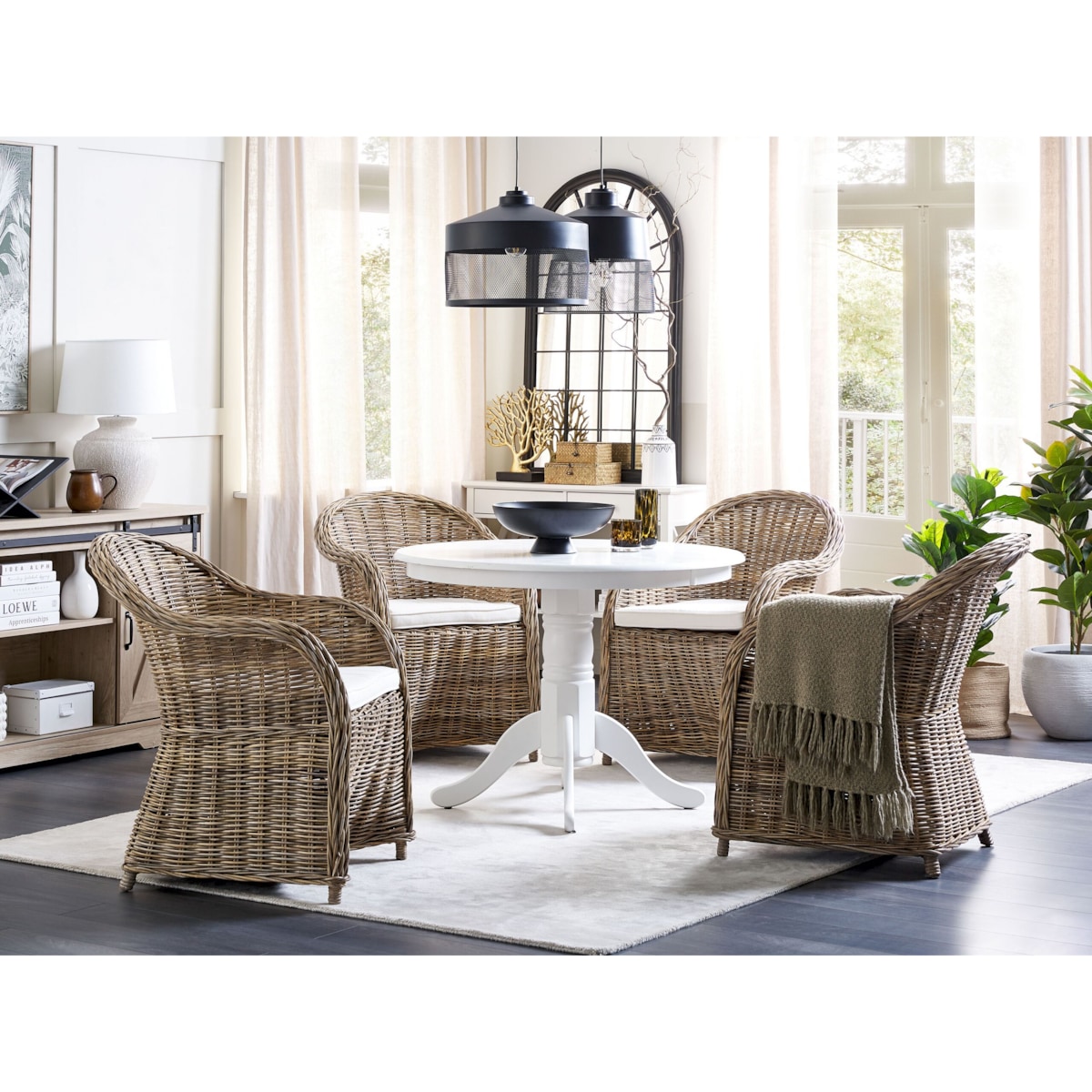 Fotel ogrodowy SUSUA Rattan Naturalny