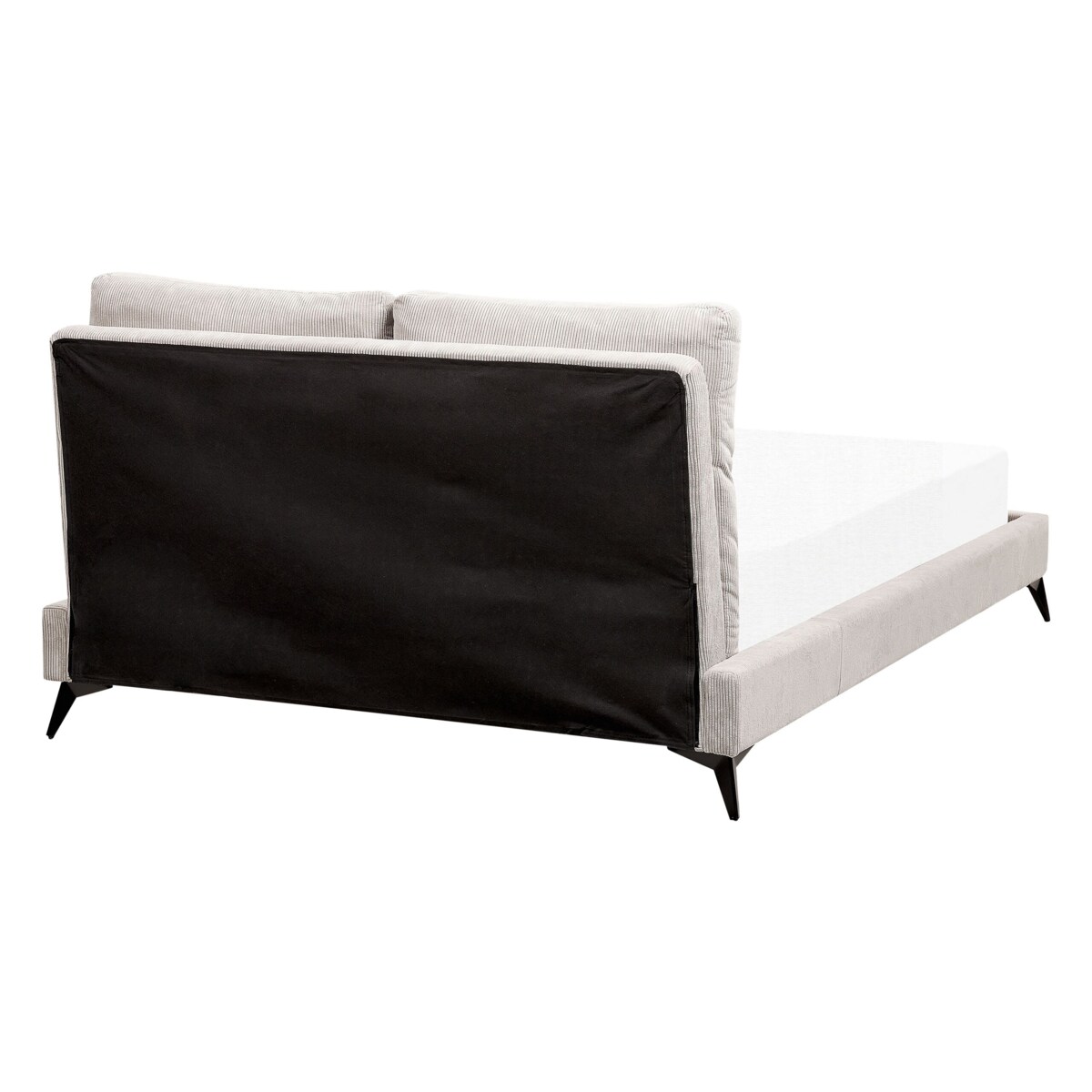 Łóżko sztruksowe140 x 200 cm jasnobeżowe MELLE