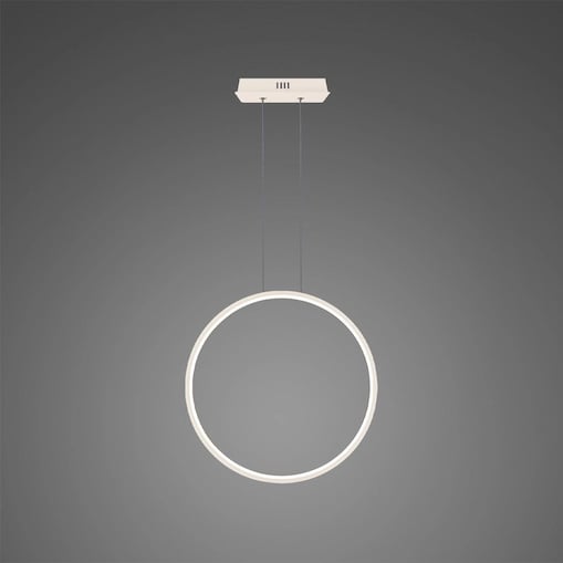 Lampa wisząca Ledowe Okręgi No.1 X 40cm 3k biała
