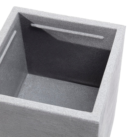 Osłona donicy Cubus Grey 29 x 29 x 40 cm, 29 x 29 x 40 cm