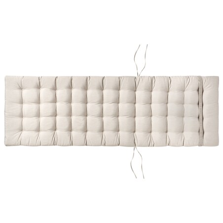 Poduszka na leżak ogrodowy CESANA PREMIUM 192 x 56 cm Jasnobeżowy