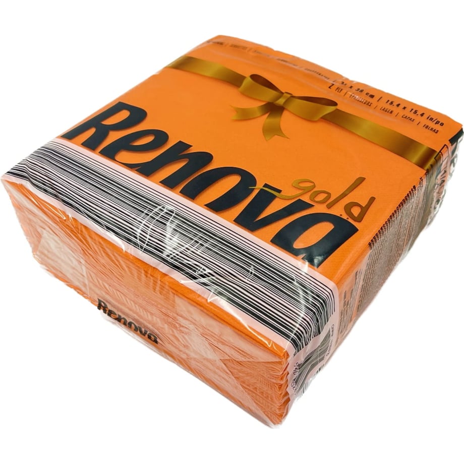 Serwetki stołowe Renova GOLD pomarańczowe 40szt