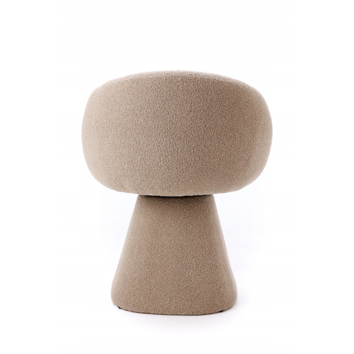 Fotel Obrotowy AUREO Krzesło do Salonu Khaki BOUCLE Nowoczesny Designerski