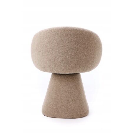 Fotel Obrotowy AUREO Krzesło do Salonu Khaki BOUCLE Nowoczesny Designerski